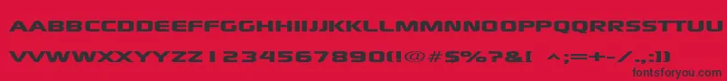 Xscale Font – Black Fonts on Red Background