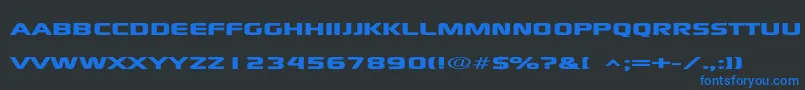 Xscale Font – Blue Fonts on Black Background