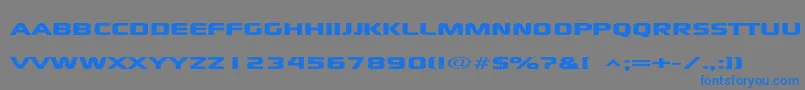 Xscale Font – Blue Fonts on Gray Background