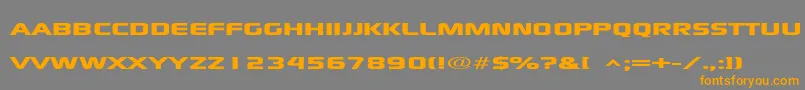 Xscale Font – Orange Fonts on Gray Background