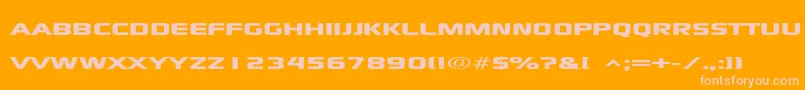 Xscale Font – Pink Fonts on Orange Background