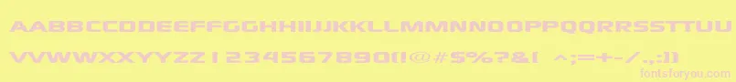 Xscale Font – Pink Fonts on Yellow Background