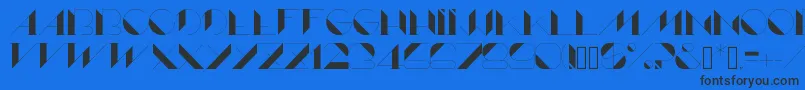 Lame Font – Black Fonts on Blue Background