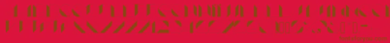 Lame Font – Brown Fonts on Red Background