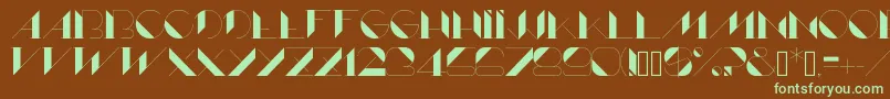 En savoir plus sur la police Lame Police Lame – polices vertes sur fond brun