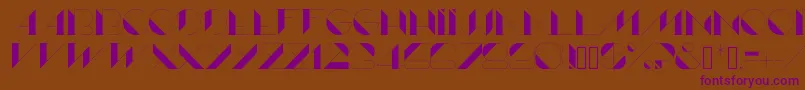 Lame Font – Purple Fonts on Brown Background