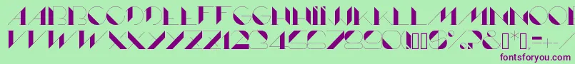 Lame Font – Purple Fonts on Green Background