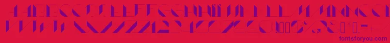 Lame Font – Purple Fonts on Red Background