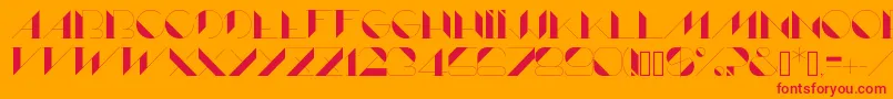 Lame Font – Red Fonts on Orange Background