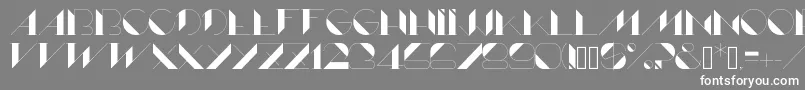 フォントLame – 灰色の背景に白い文字
