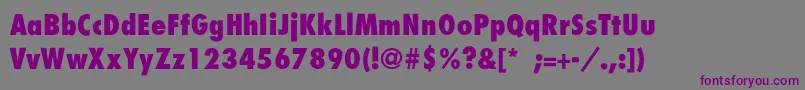Шрифт FuturaCondensedextraboldTh – фиолетовые шрифты на сером фоне