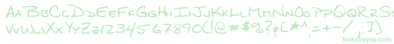 Lehn276 Font – Green Fonts on White Background