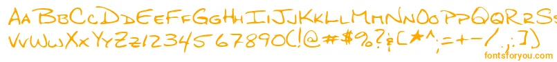Lehn276 Font – Orange Fonts on White Background