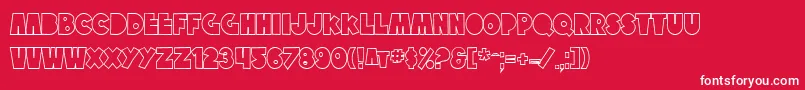 SfTattleTalesOutline Font – White Fonts on Red Background