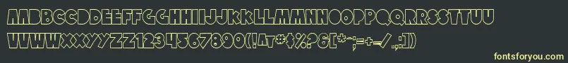 SfTattleTalesOutline Font – Yellow Fonts on Black Background