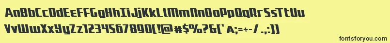 Subadaileft Font – Black Fonts on Yellow Background