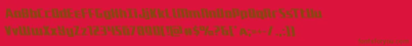 More about Subadaileft Font Subadaileft Font – Brown Fonts on Red Background