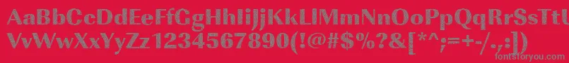 Imperialbrokenglass2Regular Font – Gray Fonts on Red Background