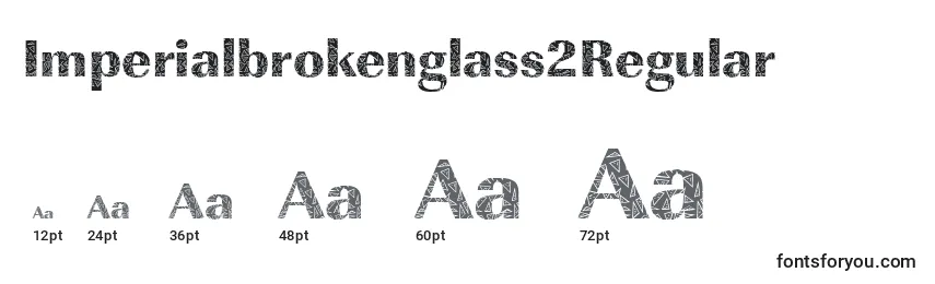 Größen der Schriftart Imperialbrokenglass2Regular