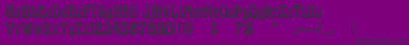 Cordeballet Font – Black Fonts on Purple Background