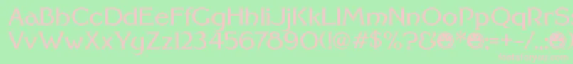 FhaModernidealclassicNc Font – Pink Fonts on Green Background