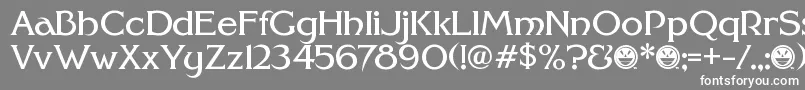 fuente FhaModernidealclassicNc – Fuentes Blancas Sobre Fondo Gris