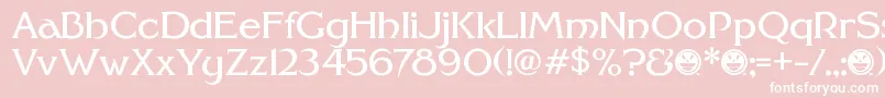 FhaModernidealclassicNc Font – White Fonts on Pink Background