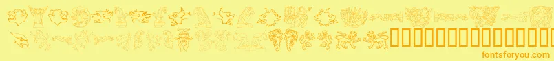 Подробнее о шрифте MonstersOfStone Шрифт MonstersOfStone – оранжевые шрифты на жёлтом фоне