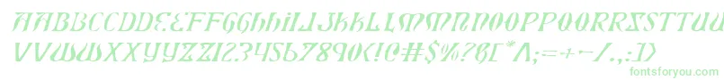 Fonte XiphosExpandedLightItalic – fontes verdes