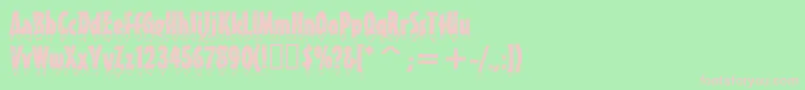 GivreNormal Font – Pink Fonts on Green Background