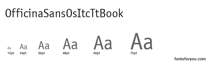 Размеры шрифта OfficinaSansOsItcTtBook