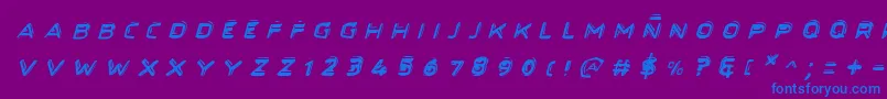 fuente SecretFilesIiItalic – Fuentes Azules Sobre Fondo Morado