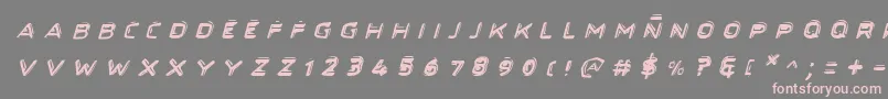 SecretFilesIiItalic Font – Pink Fonts on Gray Background