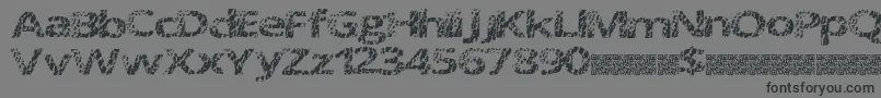 フォントDoctormeow – 黒い文字の灰色の背景