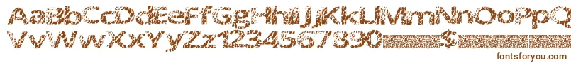 Doctormeow-fontti – ruskeat fontit valkoisella taustalla