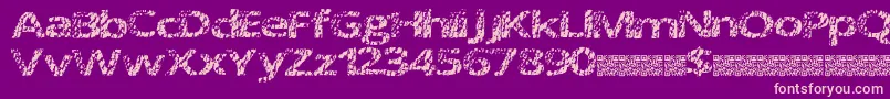 Doctormeow Font – Pink Fonts on Purple Background