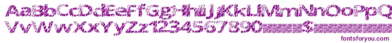 Doctormeow Font – Purple Fonts on White Background