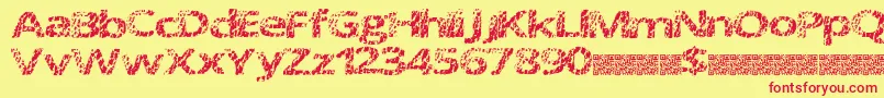 Doctormeow Font – Red Fonts on Yellow Background