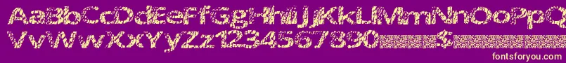 Doctormeow Font – Yellow Fonts on Purple Background