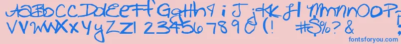 Más sobre la fuente Freckles fuente Freckles – Fuentes Azules Sobre Fondo Rosa