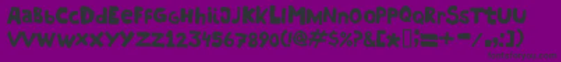 Hostias Font – Black Fonts on Purple Background