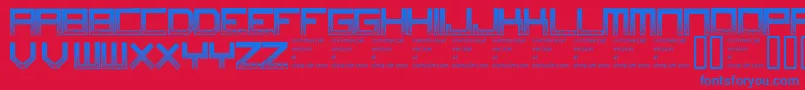 Digitaldisorder Font – Blue Fonts on Red Background