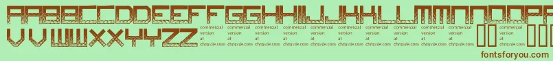 Digitaldisorder Font – Brown Fonts on Green Background