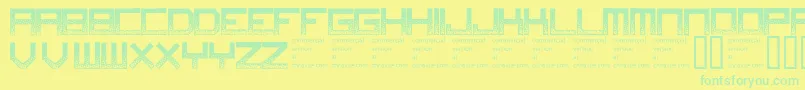 Digitaldisorder Font – Green Fonts on Yellow Background