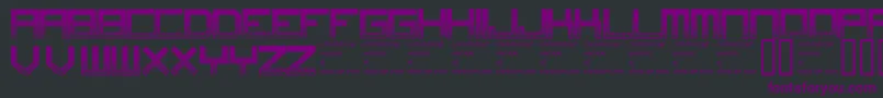 フォントDigitaldisorder – 黒い背景に紫のフォント