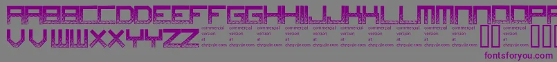 Digitaldisorder Font – Purple Fonts on Gray Background