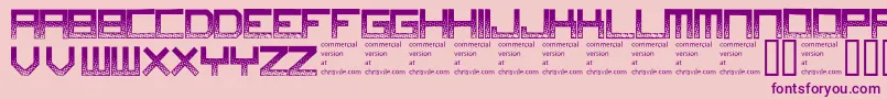 Digitaldisorder Font – Purple Fonts on Pink Background