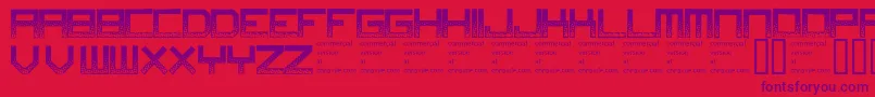 Digitaldisorder Font – Purple Fonts on Red Background