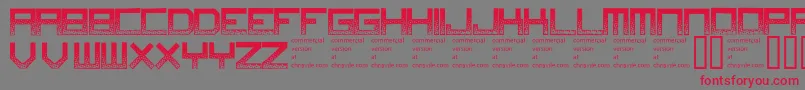 Digitaldisorder Font – Red Fonts on Gray Background