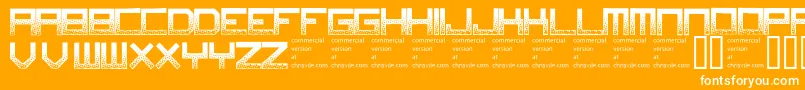 Digitaldisorder Font – White Fonts on Orange Background